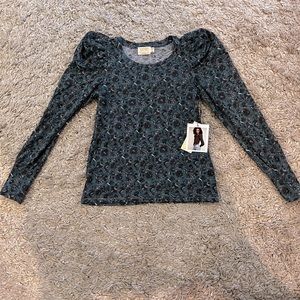 Nation Ltd. Puff shoulder top XS